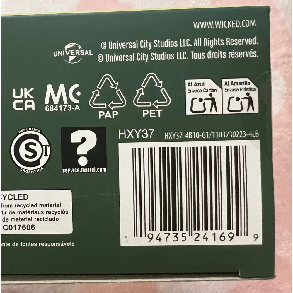 👑Mattel ERROR Recall RARE WICKED.COM Wicked Deluxe Glinda Fashion Doll Misprint - Picture 3 of 3